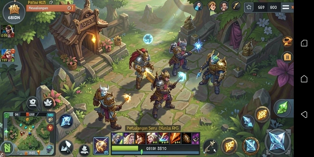Tampilan gameplay 68IDN yang menakjubkan di dunia RPG.