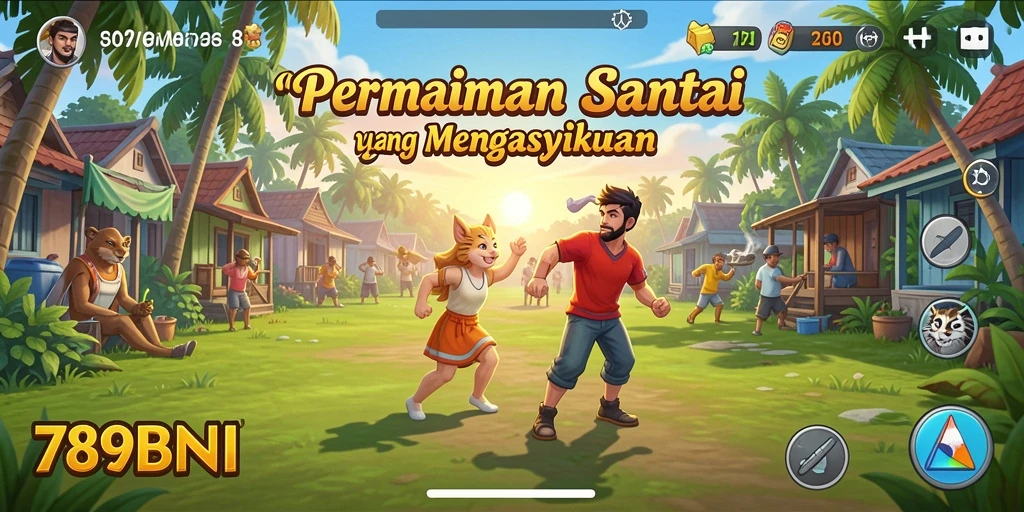 Tampilan menawan gameplay 789BNI yang santai dan menyenangkan.