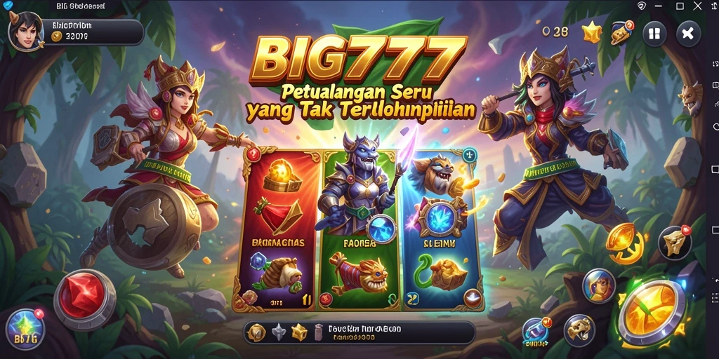 Tampilan menarik dalam gameplay petualangan BIG777