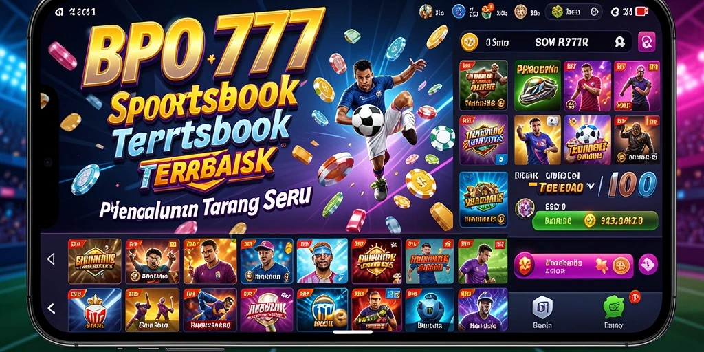Tampilan utama BPO777 dengan berbagai opsi taruhan olahraga.