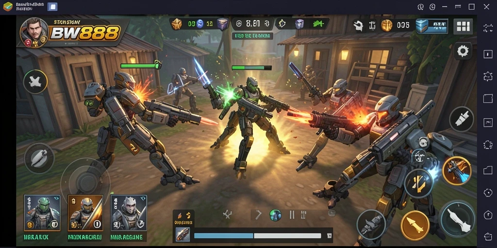 Tangkapan layar gameplay BW888 menunjukkan intensitas dan strategi permainan.