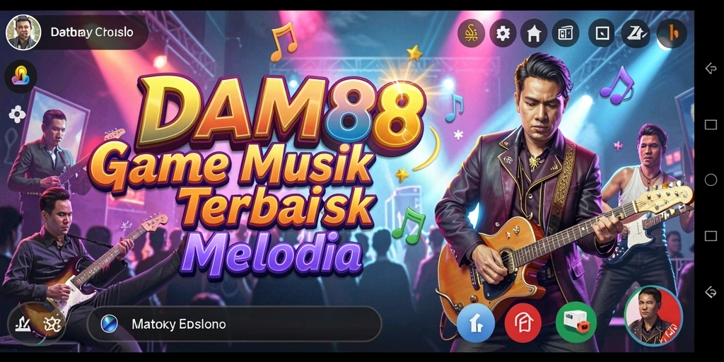 Screenshot dari gameplay DAM88 menunjukkan keseruan bermain musik.