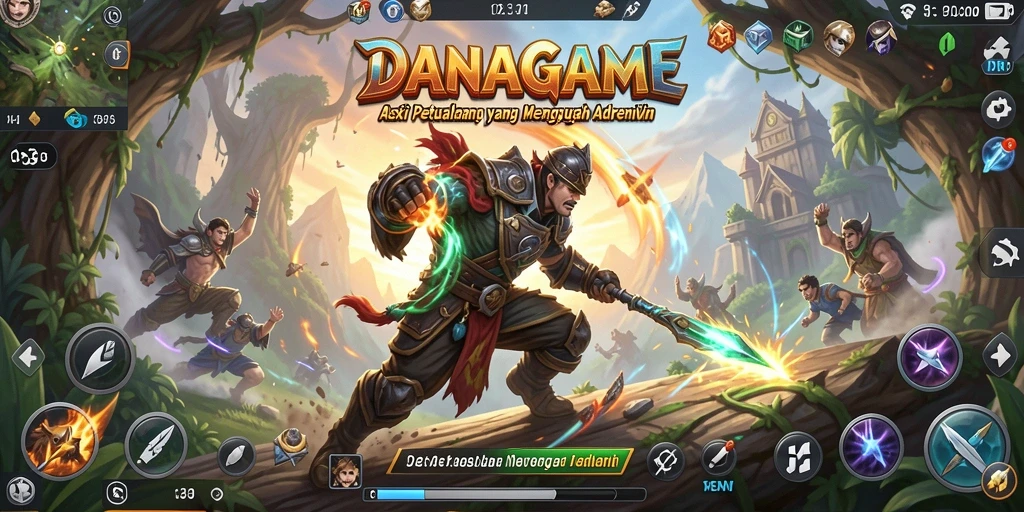 Screenshot gameplay <strong>DANAGAME</strong> menunjukkan aksi penuh adrenalin.
