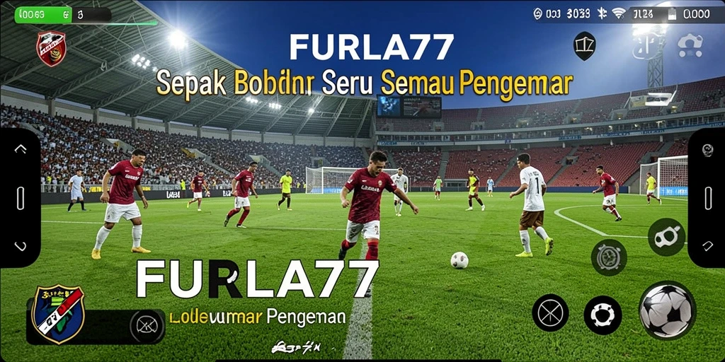 Tampilan gameplay FURLA77 yang menegangkan di lapangan sepak bola.