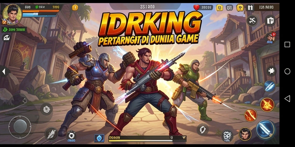 Tampilan menarik dari gameplay pertarungan di IDRKING.