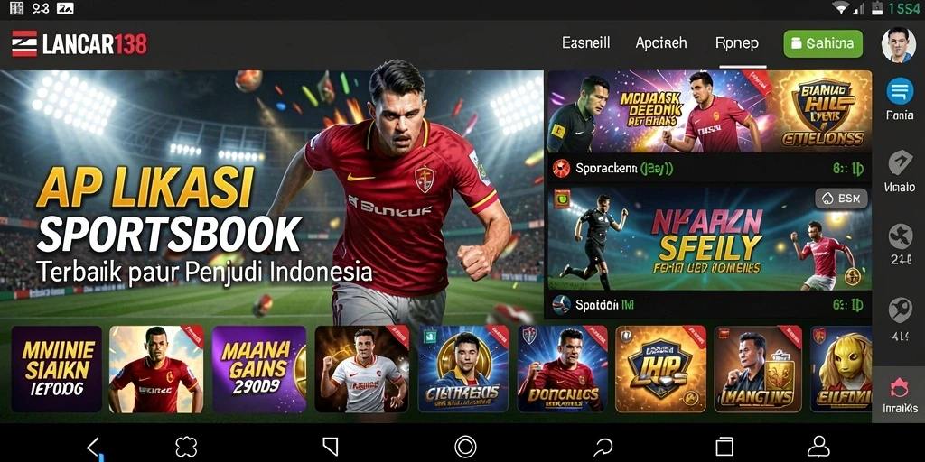 Screenshot gameplay LANCAR138 menampilkan fitur taruhan olahraga yang menarik.