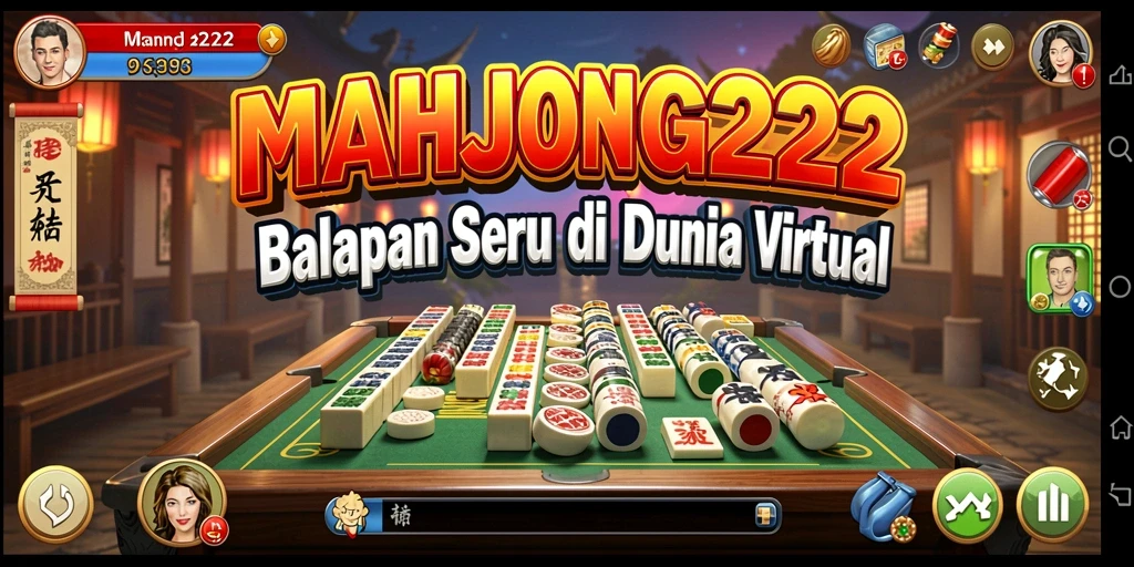 Tampilan gameplay Racing yang seru di MAHJONG222