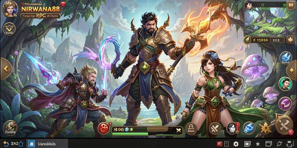 Tampilan gameplay menarik di NIRWANA88 dengan aksi RPG yang mendebarkan.