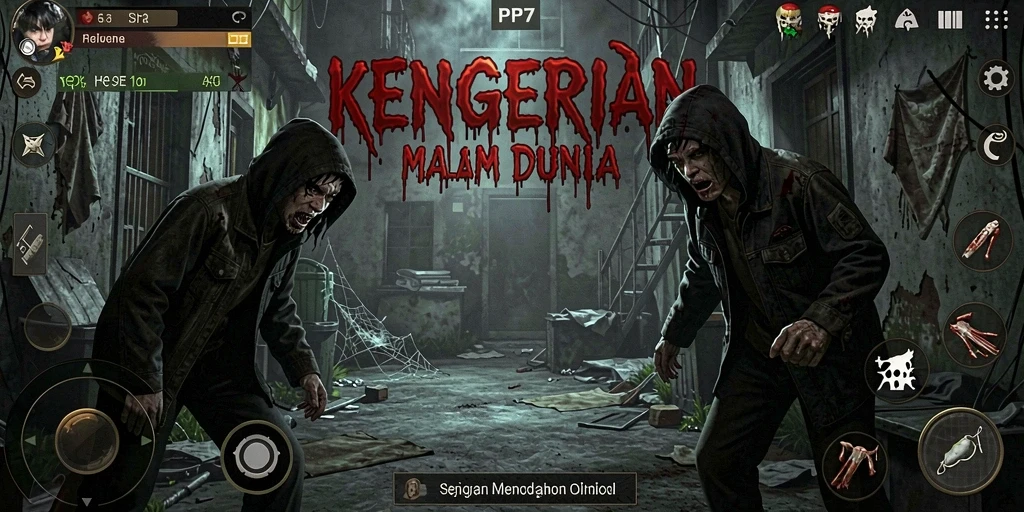 Tampilan menyeramkan saat gameplay PP7 yang mendebarkan.