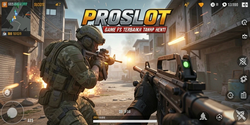 Tangkapan layar dari gameplay intens PROSLOT yang penuh aksi.