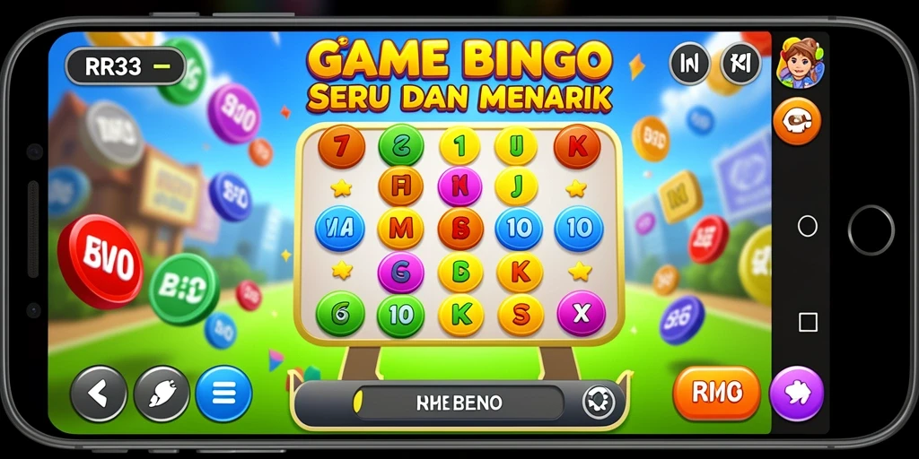 Screenshot gameplay RR33 menunjukkan keseruan bermain Bingo dengan teman.