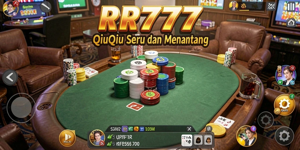 Screenshot gameplay menarik dari RR777 dengan antarmuka QiuQiu.