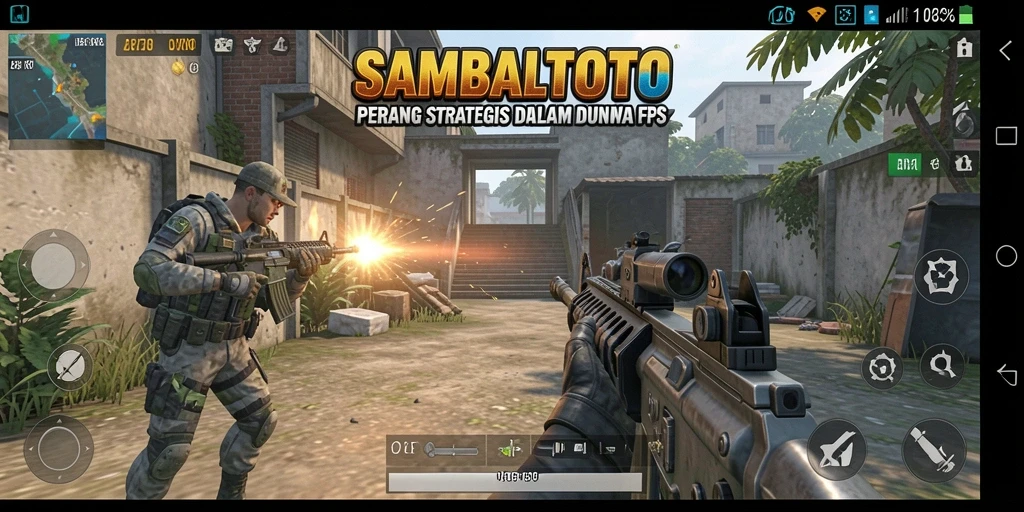 Tampilan aksi mendebarkan dalam gameplay SAMBALTOTO.