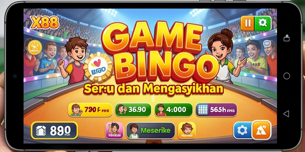 Tampilan gameplay seru X88 dalam permainan Bingo.