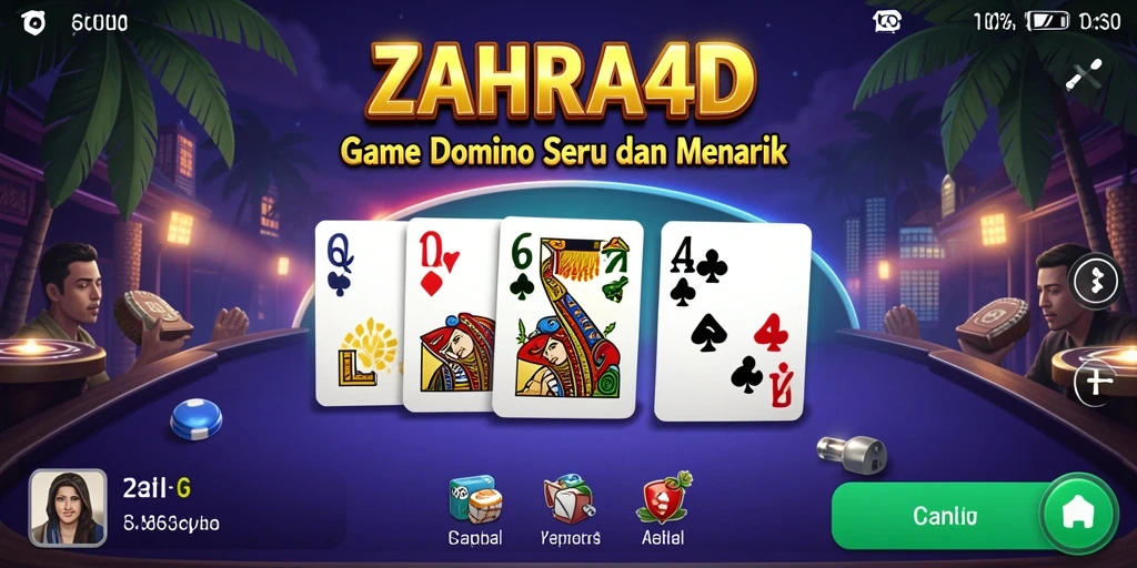 Tampilan gameplay seru ZAHRA4D yang menampilkan pemain bersaing.