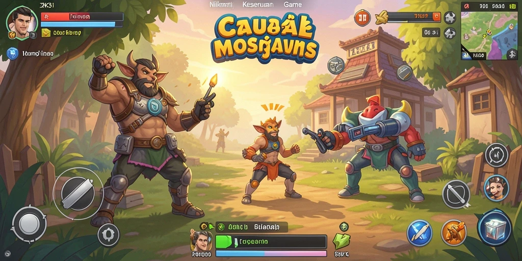 Tangkapan layar menunjukkan gameplay santai ZK3 yang penuh warna.
